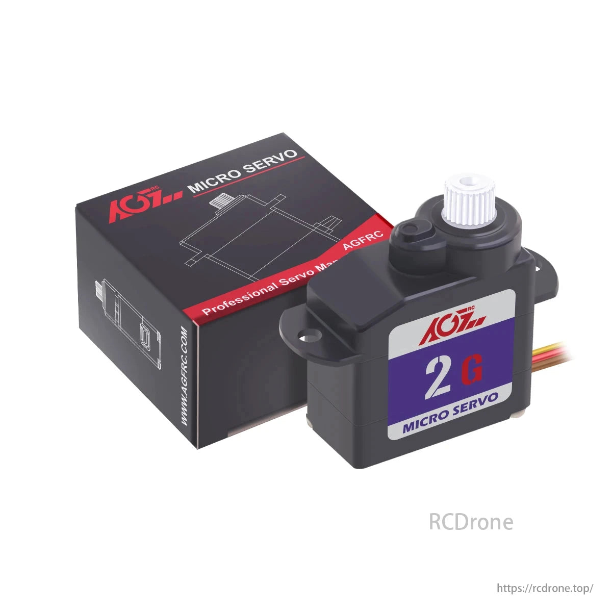 AGFRC C02CLS - 0.11kg / 0.06秒プラスチックギア180度2.2gサブマイクロナノデジタルサーボマイクロパークフライヤーRC飛行機ヘリコプター用