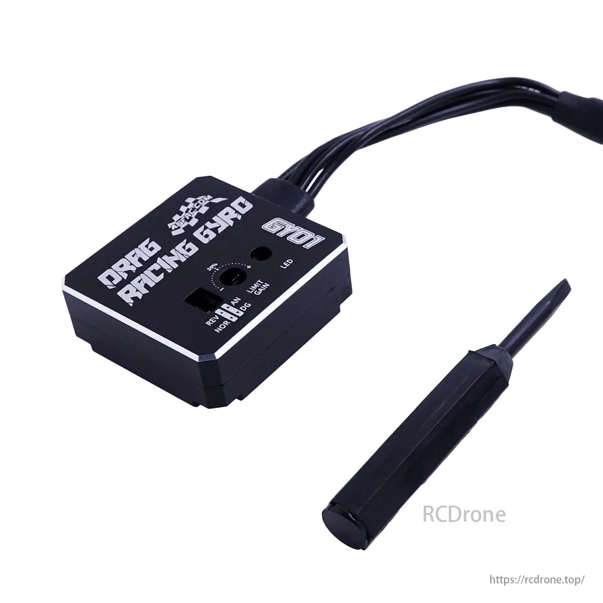 AGFRC GY01 Алюминиевый корпус с ЧПУ Высокая стабильность управления Легко настраиваемая регулируемая часть гироскопа рулевого управления для RC Drift Car F1 Car