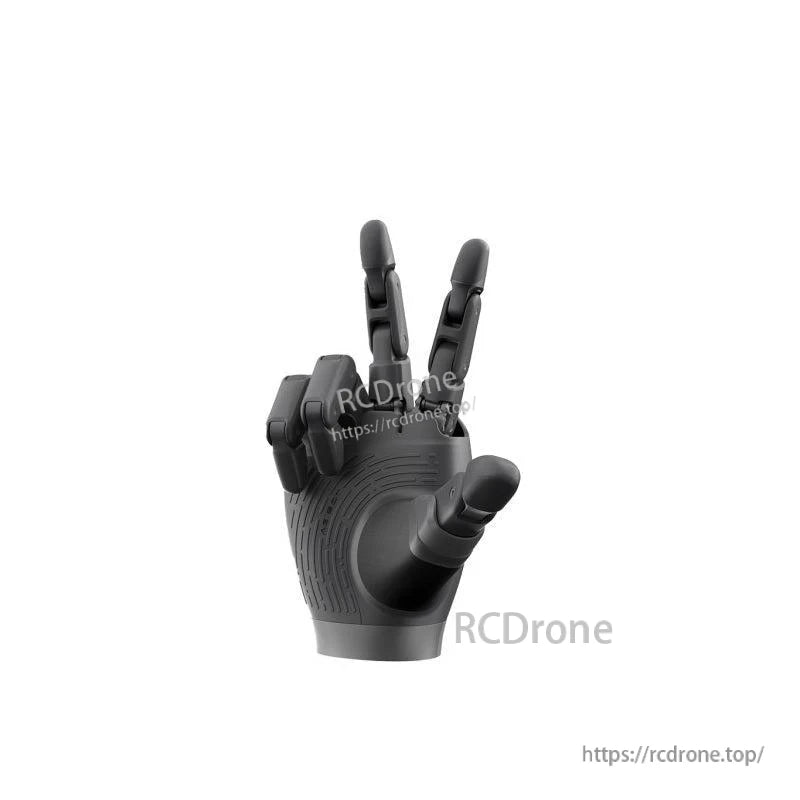 AGIBOT OmniHand Pro dexterous robotic hand with five articulated fingers, black finish, open grip view