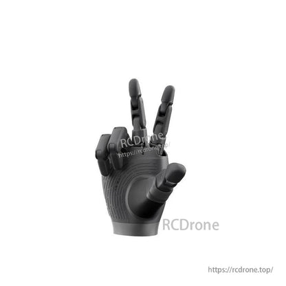 AGIBOT OmniHand Pro dexterous robotic hand with five articulated fingers, black finish, open grip view