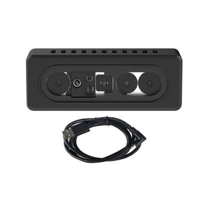 Yahboom AI VIEW binocular structured light 3D depth camera front view with USB 3.0 Type‑C cable