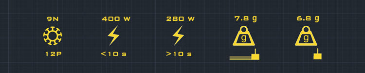 The AMAX 1106 Competition Brushless Motor is designed for high-performance micro FPV drones, featuring KV options from 3300KV to 6500KV.