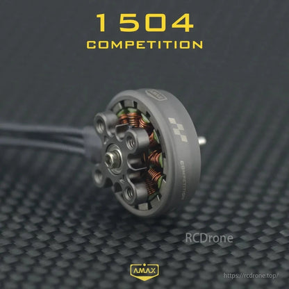 AMAX 1504 brushless motor for FPV drones, with 3000KV/6000KV options, fits 2.5-4 inch toothpick whoop drones.