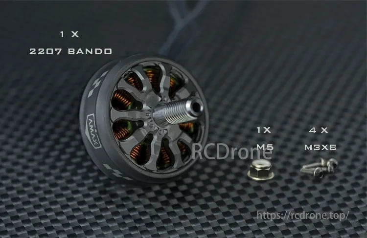 AMAX 2207 Bando Competition Brushless Motor, This motor is available in several KV options and excels in various FPV disciplines.