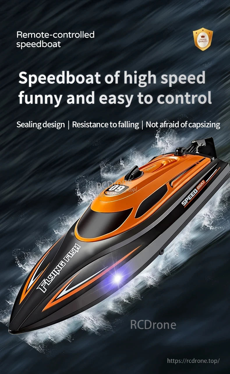 ANTSIR HJ812 RC Boat, High-speed remote-controlled speedboat, easy to control, durable design