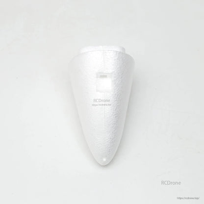 Beluga fixed wing nose cone spare part, white foam nose section shown from above