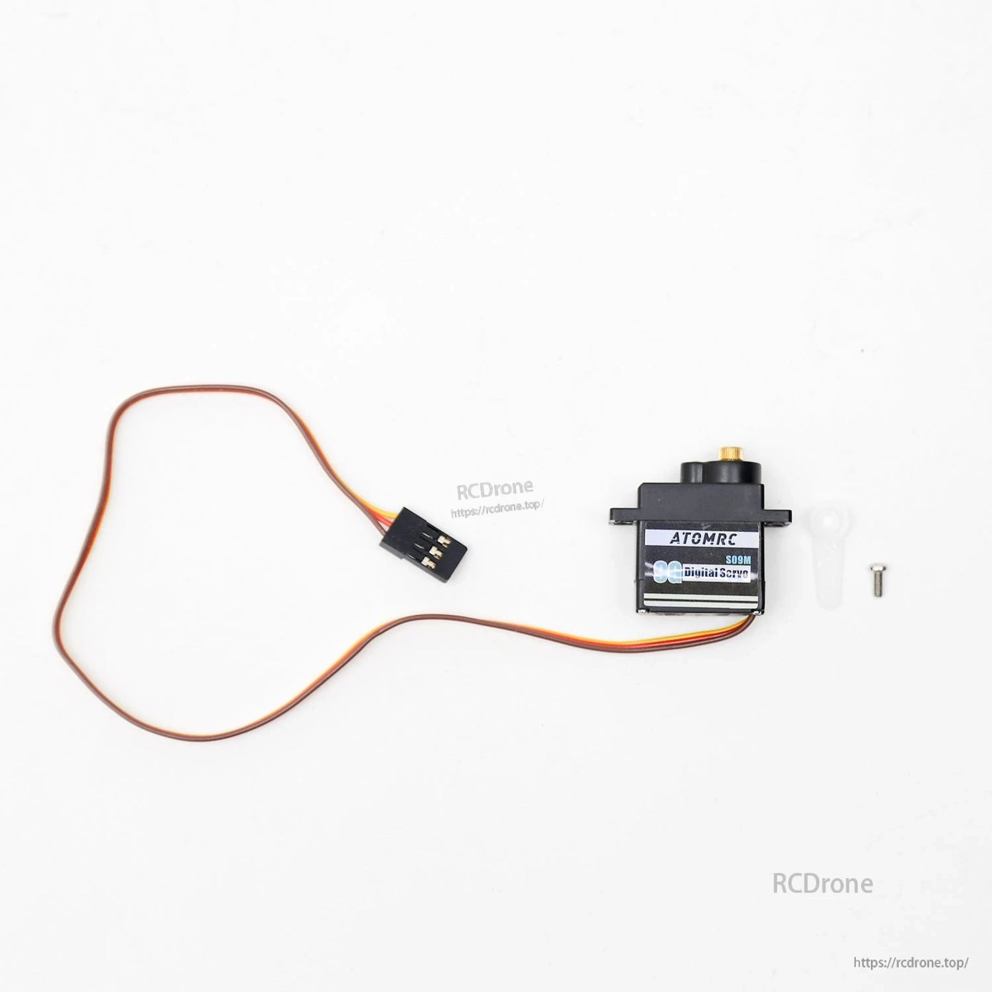ATOMRC digital servo with lead wire and mounting screw, replacement part for RC aircraft