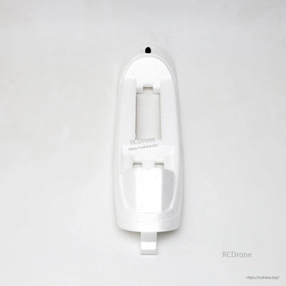 White foam fuselage top hatch cover with rectangular opening and latch tab for ATOMRC Beluga