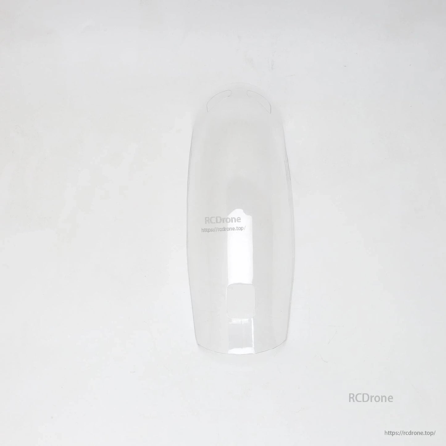Clear plastic canopy cover for ATOMRC Beluga fuselage, glossy finish, top view