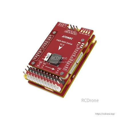 مجموعة وحدة التحكم في الطيران ATOMRC F405 NAVI Delux V1.1 للطائرات الثابتة (INAV/ArduPilot) مع USB-C و BLE/Wi-Fi