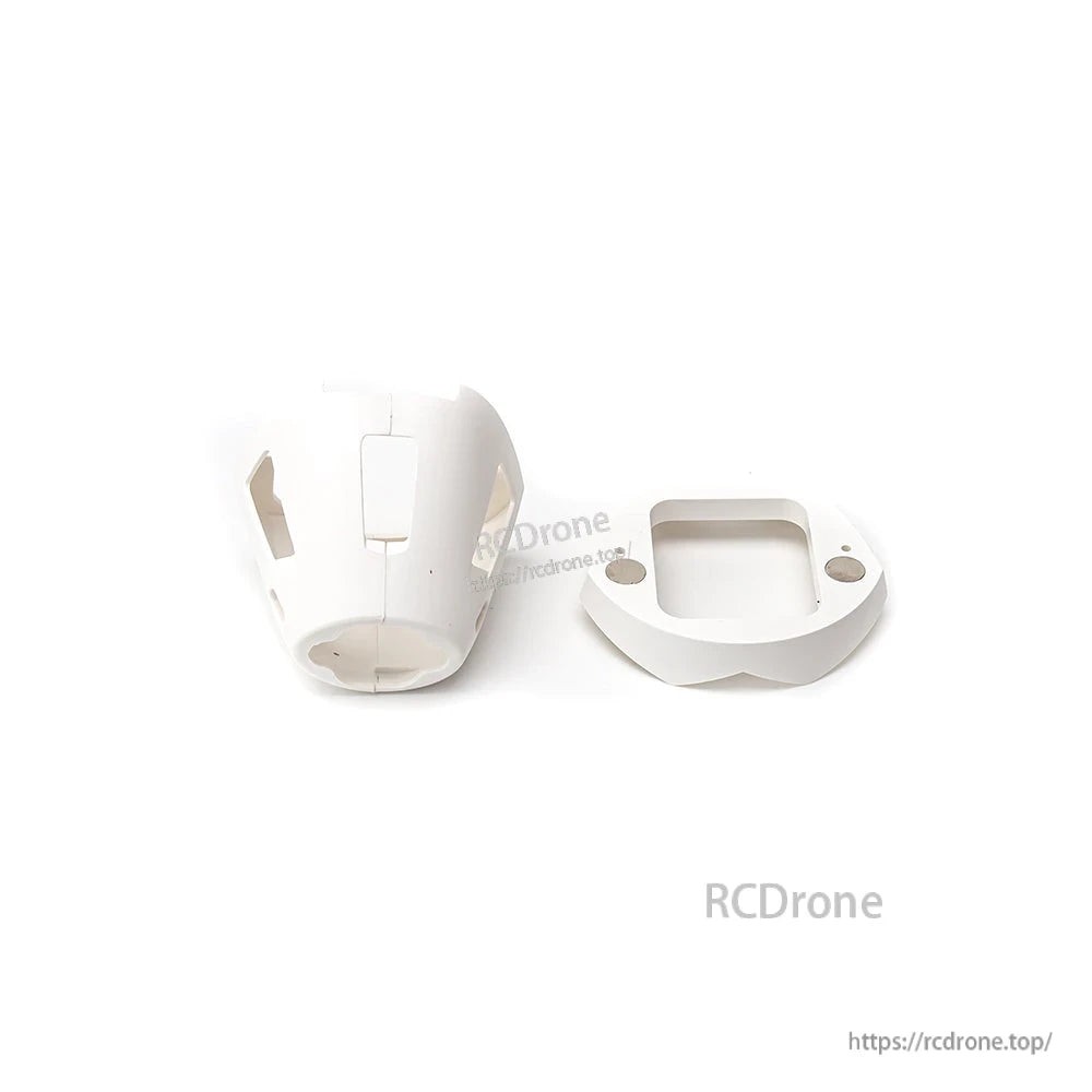 White plastic fuselage nose section and matching opening cover piece
