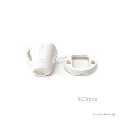 White plastic fuselage nose section and matching opening cover piece