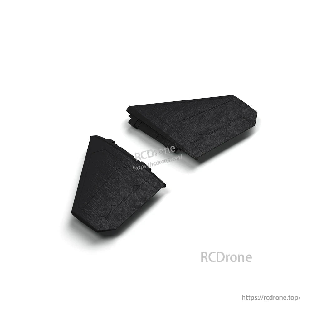 Two black foam accessory pieces, left and right panels for Penguin fixed wing