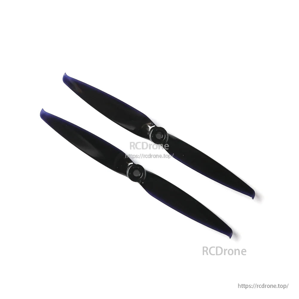 Pair of black two-blade propellers with central hubs for ATOMRC Swordfish fixed-wing replacement parts