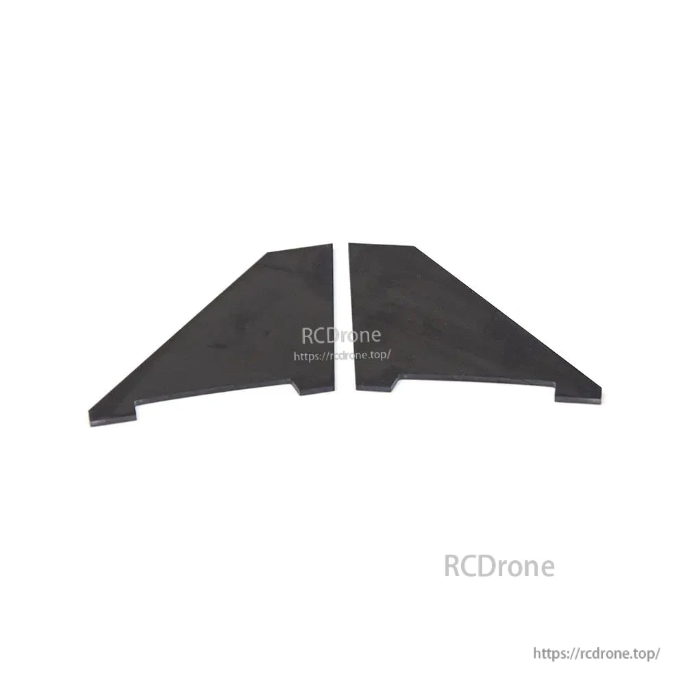 Pair of black wing reinforcement plates/panels, left and right side replacement parts