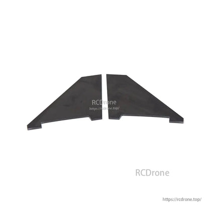 Pair of black wing reinforcement plates/panels, left and right side replacement parts