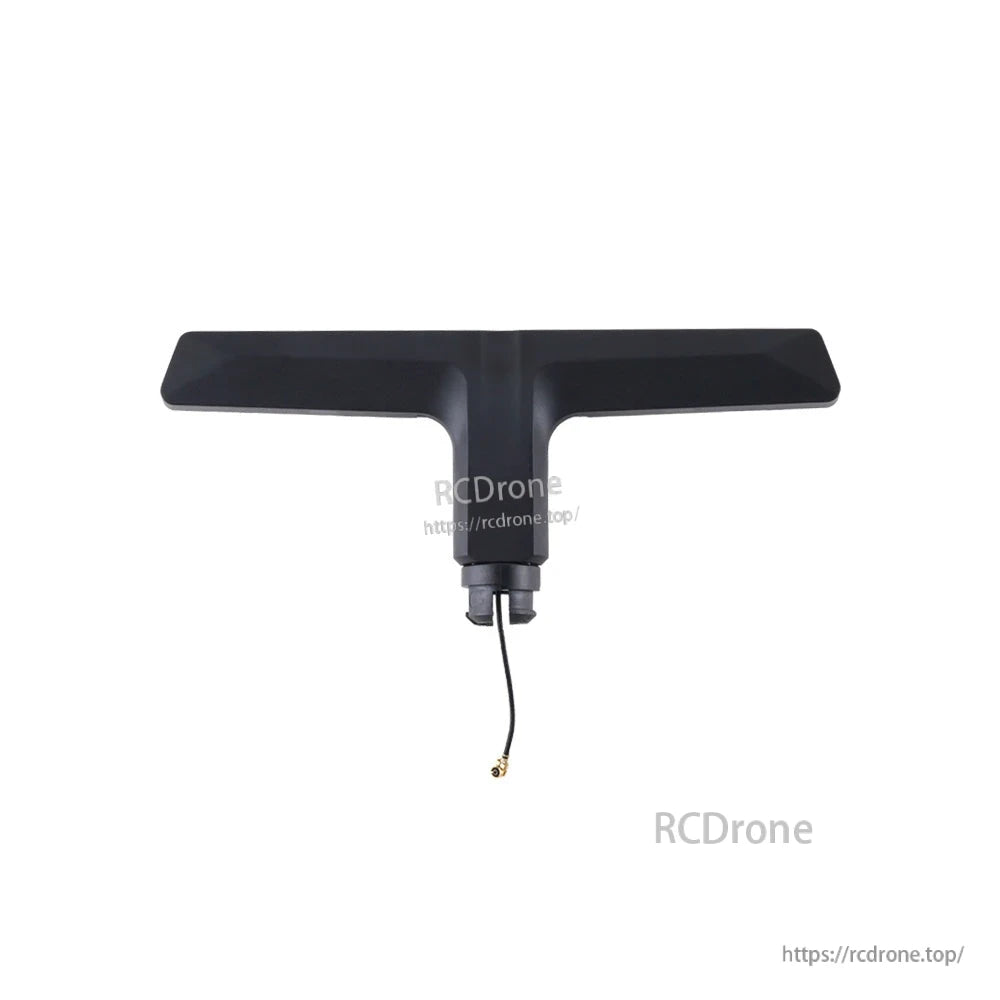 AX12 antenna assembly, T-shaped black housing with attached coax cable and small connector