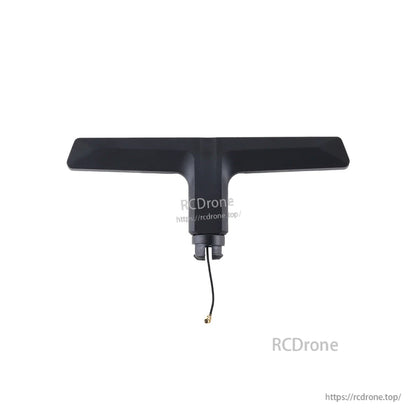 AX12 antenna assembly, T-shaped black housing with attached coax cable and small connector