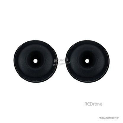 Two black rubber gimbal dust boots shown on white background (watermarked product photo)