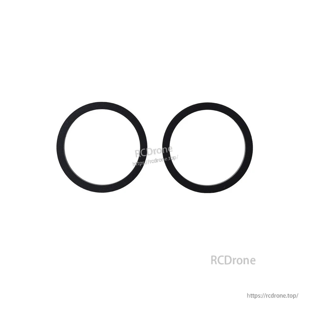 AX12 gimbal finish ring spare part set, two black circular trim rings for radio controller gimbal repair