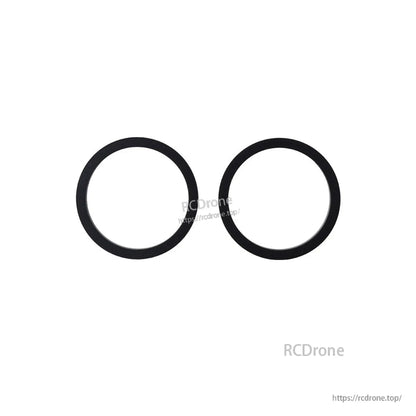 AX12 gimbal finish ring spare part set, two black circular trim rings for radio controller gimbal repair