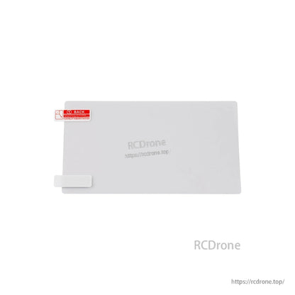 AX12 screen protector film for AX12 radio controller display with peel tab and “GO BACK” label