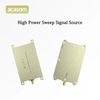 A wireless signal sweep source for WiFi6 testing and anti-drone applications at 5.2 GHz high power.