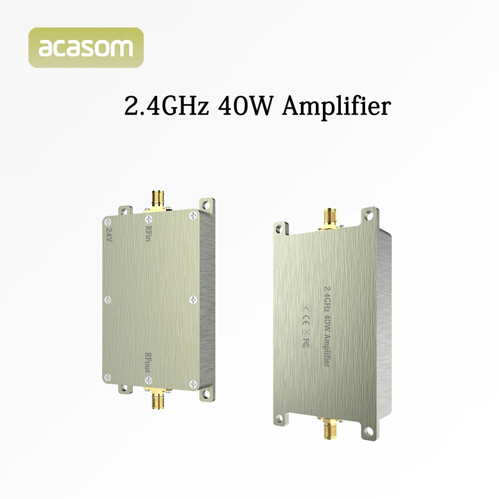 2.4GHz 40W 46dBm RF High Power Amplifiers, ACASOM accept customizing the power you need! 2.4GHz-2.5GHz RF