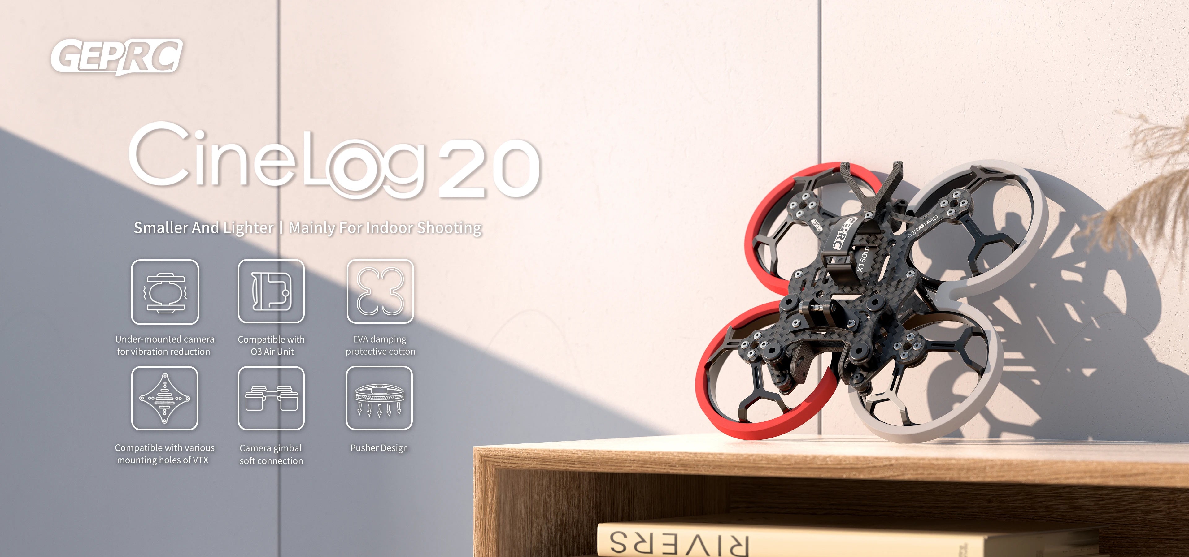 GEPRC GEP-CL20 Frame, GEPRC CineLog20 0o Smaller And Lighter Mainly For Indoor Shoot