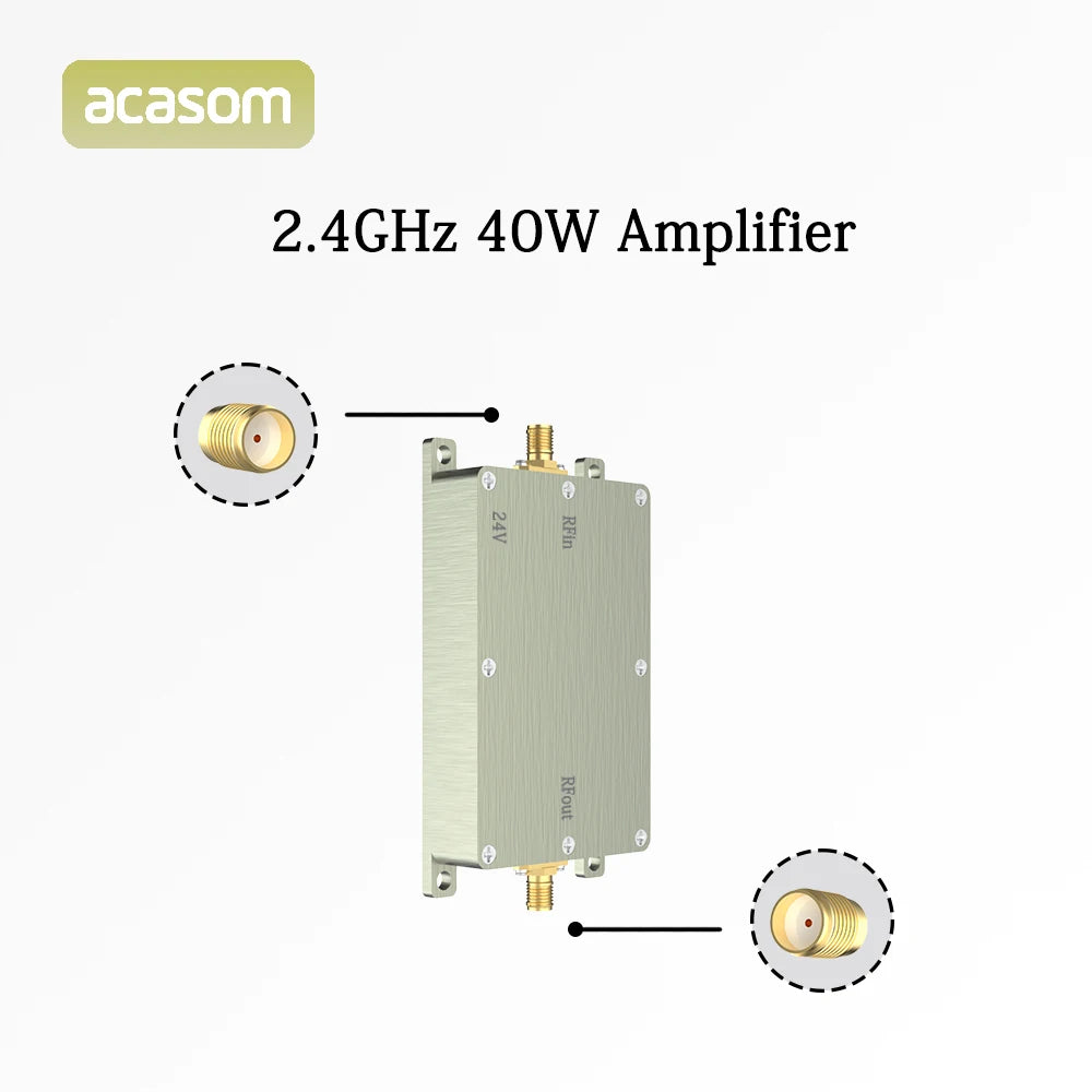 2.4GHz 40W 46dBm RF High Power Amplifiers, Brazil, Russia, Germany, etc. have strict regulations on the import of such products .