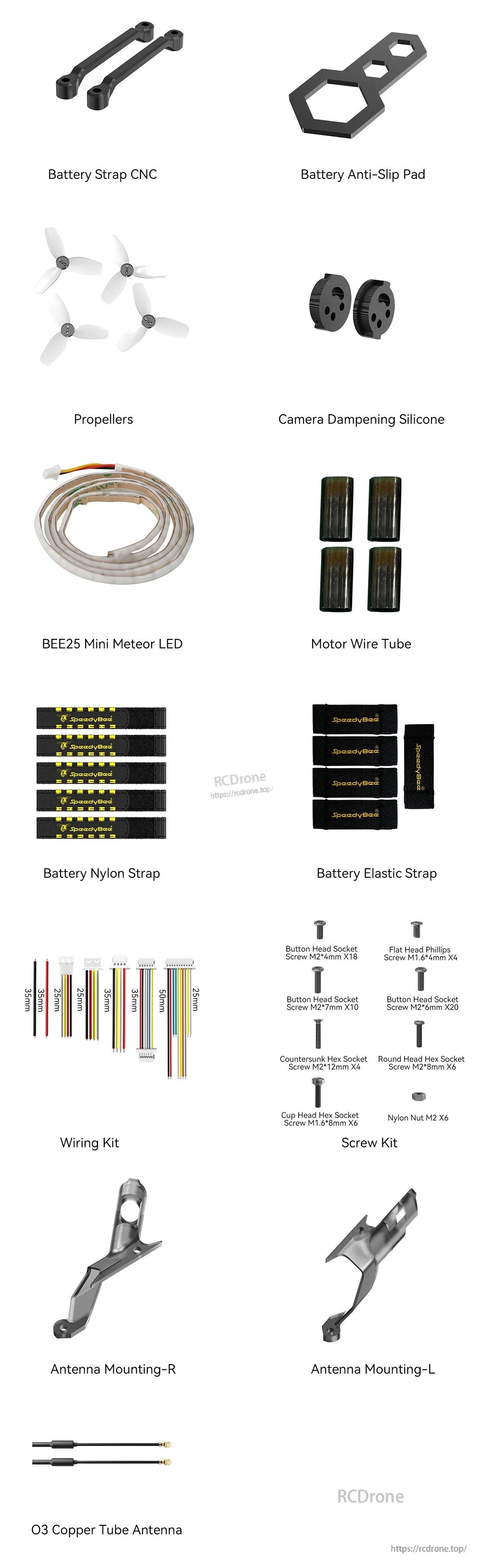 Accessories for SpeedyBee Bee25 FPV Drone