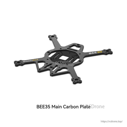 Accessories for SpeedyBee Bee35, SpeedyBee BEE35 main carbon plate frame bottom plate with four arms and mounting cutouts
