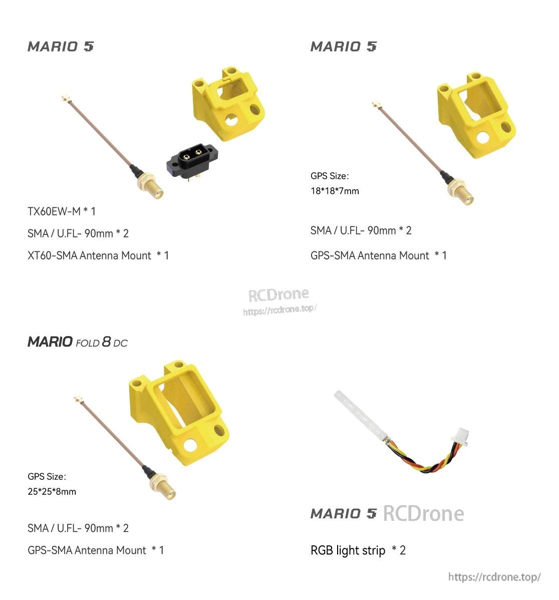 Accessories for SpeedyBee Mario 5