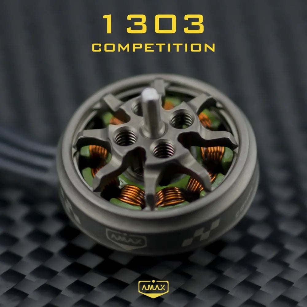 AMAX 1303 Competition 4000KV/4500KV/10000KV/12500KV 1–3S Brushless Motor Φ1.5mm for 2-Inch Toothpick Micro FPV Racing Drone