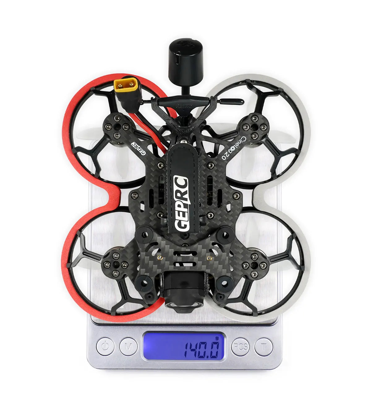 GEPRC Cinelog20 Analog FPV Drone, the CineLog20 is a lightweight pusher design . the camera gimbal