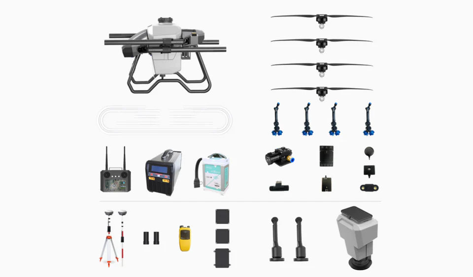 H40X 20L Agriculture Drone - 4 Axis 20L Sprayer / 33KG Payload Spreader X4 Motor Skydroid H12 14S 20000mAh Battery