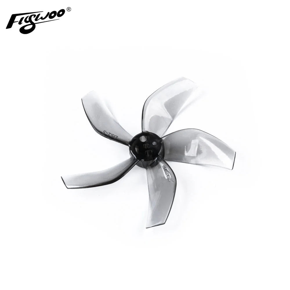 FLYWOO Gemfan D51-5 Penta-Blade 51mm Prop 8 Pack, Gemfan 2020 Ducted 5 Blade D51 Cinewhoop Propeller (4CW+