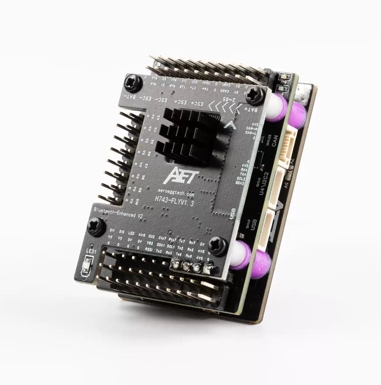 AeroEggTech AET-H743-Basic H743 Flight Controller for ArduPilot Fixed-Wing/VTOL, 10A BEC, Dual IMU