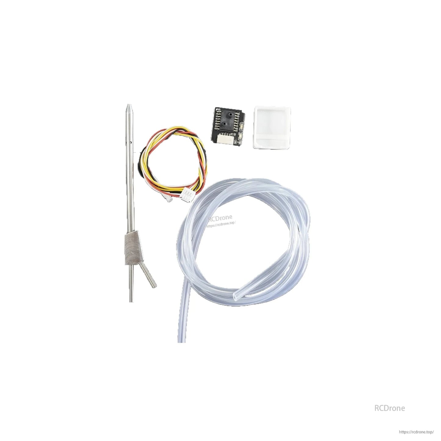 AeroEggTech AET Fapple I2C Airspeed Sensor, AeroEggTech AET Fapple I2C airspeed sensor (MS4525D) for ArduPilot, PX4, iNAV, fixed-wing, and FPV drones with Pitot tube.