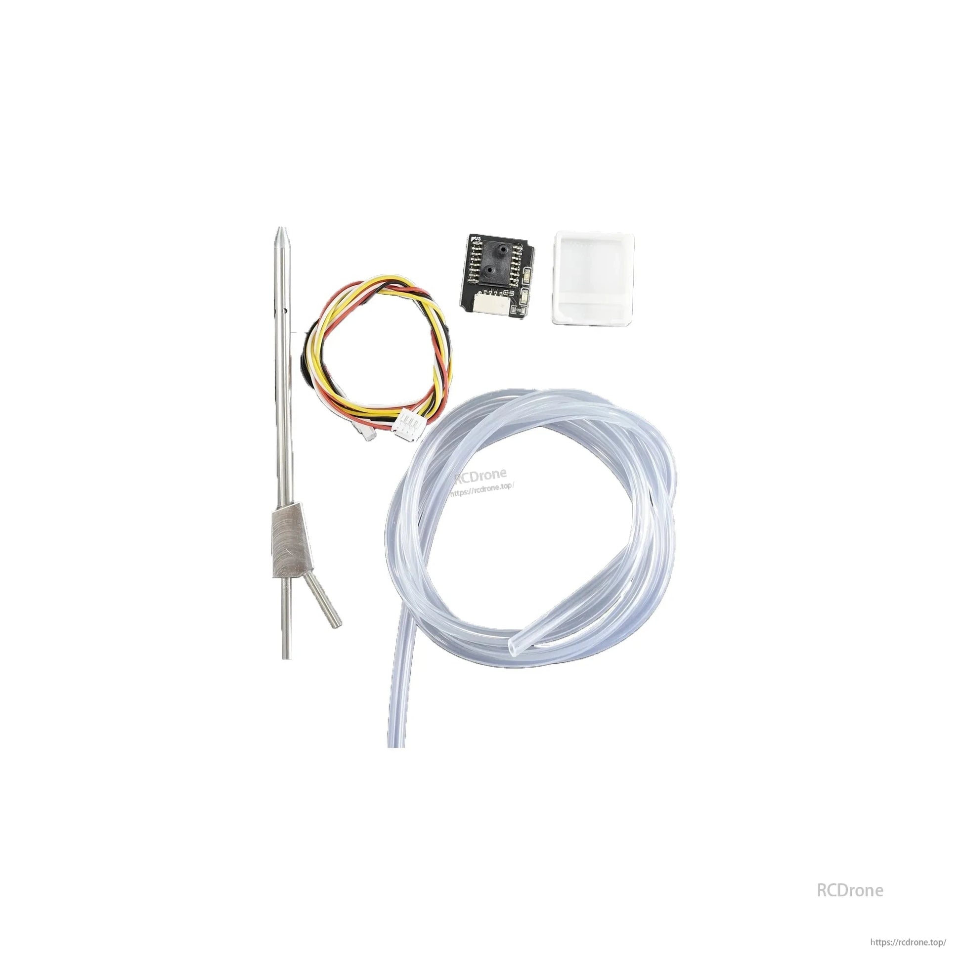 AeroEggTech AET Fapple I2C Airspeed Sensor, AeroEggTech AET Fapple I2C airspeed sensor (MS4525D) for ArduPilot, PX4, iNAV, fixed-wing, and FPV drones with Pitot tube.