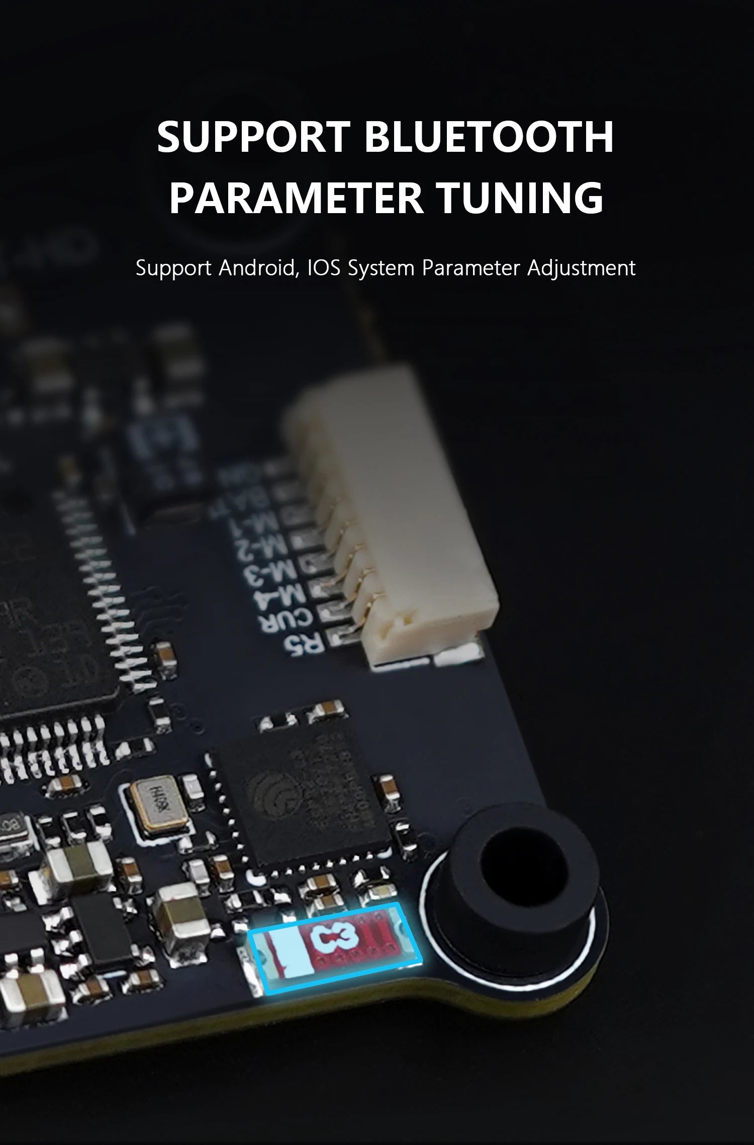 GEPRC SPAN F722-BT-HD V2 Stack - Flight Controller Stack F7 BL32 50A 96K 4IN1 ESC SUPPORT BLUETOOTH PARAMETER TUNING 13 GEPRC SPAN F722-BT-HD V2 Stack, SUPPORT BLUETOOTH PARAMETER TUNING 1 Support Android, IOS