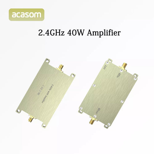 Amplificadores de alta potencia RF de 2,4 GHz, 40 W, 46 dBm, extensor de señal inalámbrico, fuente de señal de barrido para Drone WiFi6