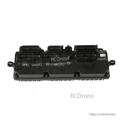 Agriculture drone spraying control board module with multiple plug connectors labeled power input, pump, and liquid level