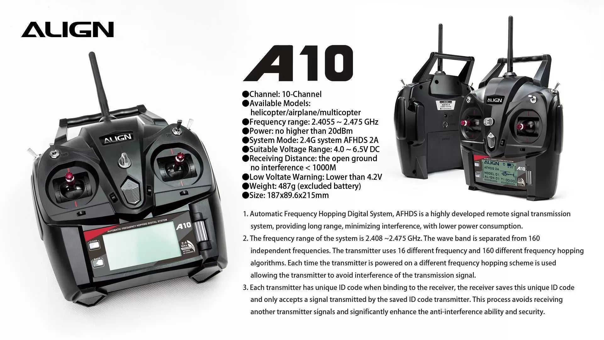 Align T-REX 300X Dominator RC Helicopter, The ALIGN T-REX 300X Dominator is a high-performance RC helicopter featuring 10 channels, frequency range, and power up to 20 dBm.