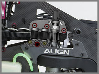 Align T-REX 600XN Dominator RC Nitro Helicopter, The gears are strong and durable.