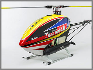 Align T-REX 600XN Dominator RC Nitro Helicopter, Two optional linkage ball mounting holes allow for personal selection of resolution based on desired flight performance.
