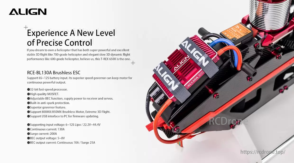 Align T-REX 650X Electronic RC Helicopter, Experience precise control with T-REX 650X Electronic RC Helicopter, offering powerful and stable 3D flight.