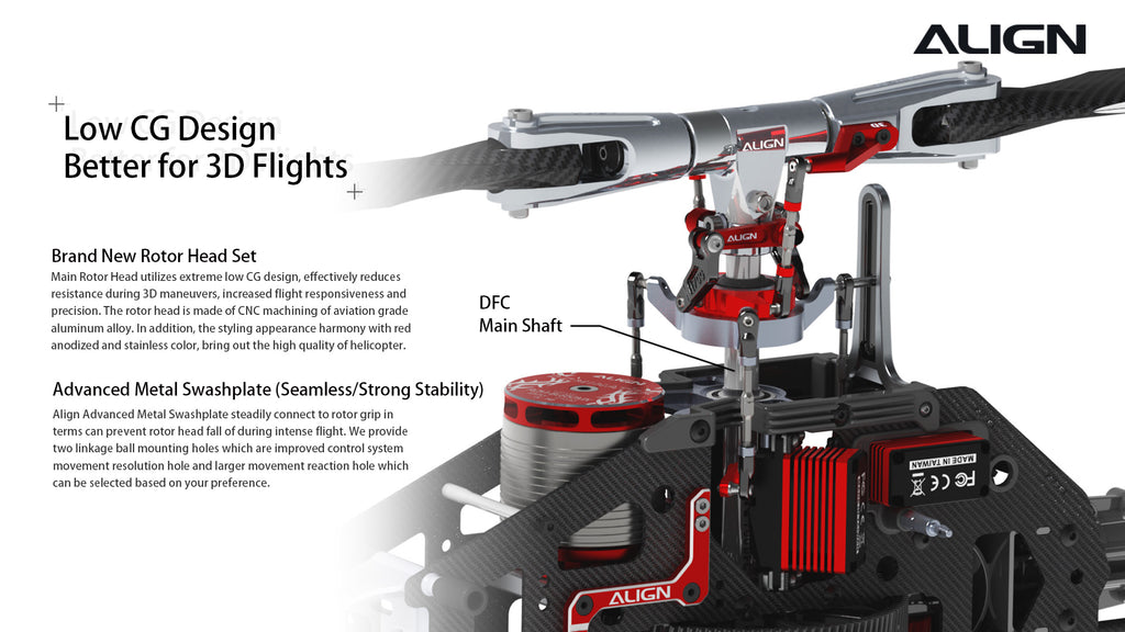 Align T-REX 800E Pro Helicopter, T-REX 800E PRO helicopter has a low center of gravity for improved 3D flight, with a new rotor head reducing resistance and increasing responsiveness.