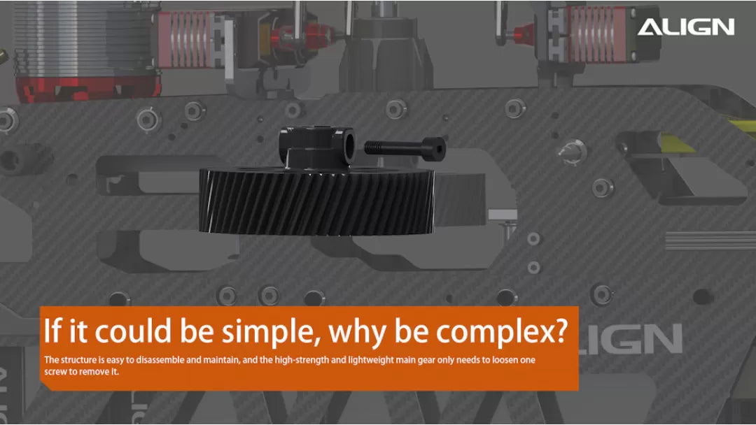 The ALIGN T-REX TB60 Electronic RC Helicopter has a simple and easy-to-disassemble design.