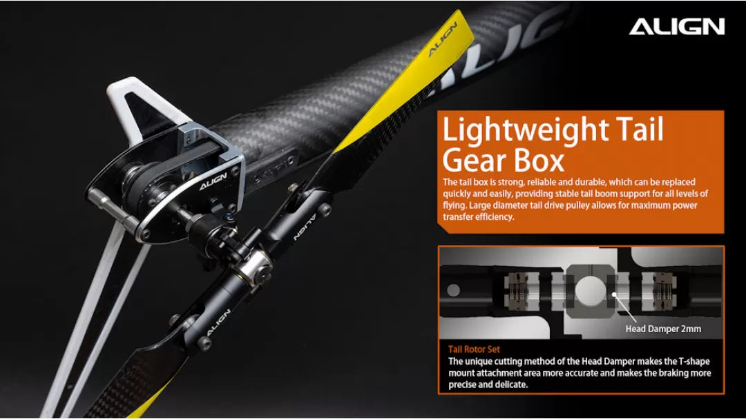 Align T-REX TB60 Electronic RC Helicopter, The Align Lightweight Tail Gear Box is strong, reliable, and durable, with quick replacement and stable support.